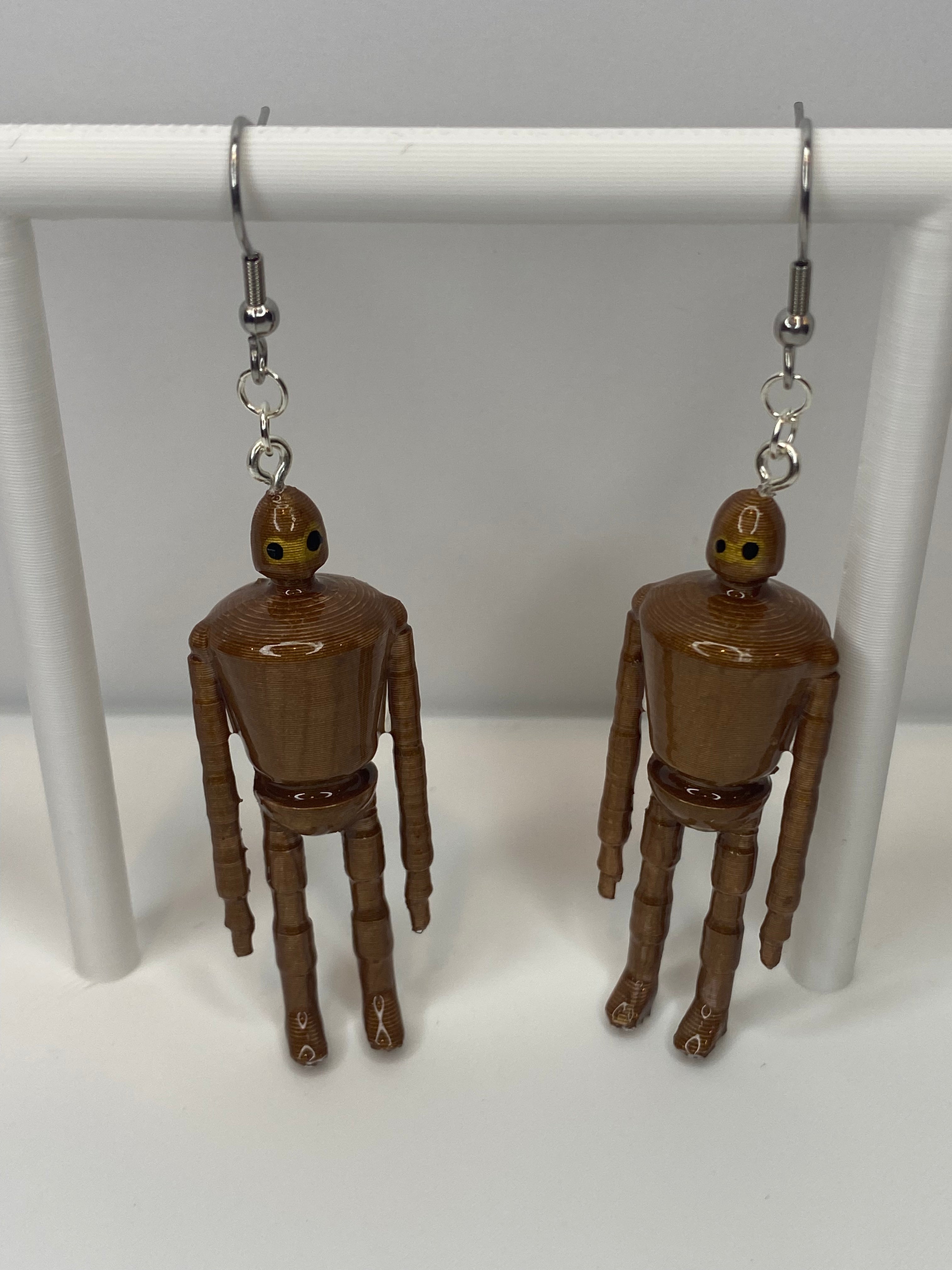Bronze Golem Earrings