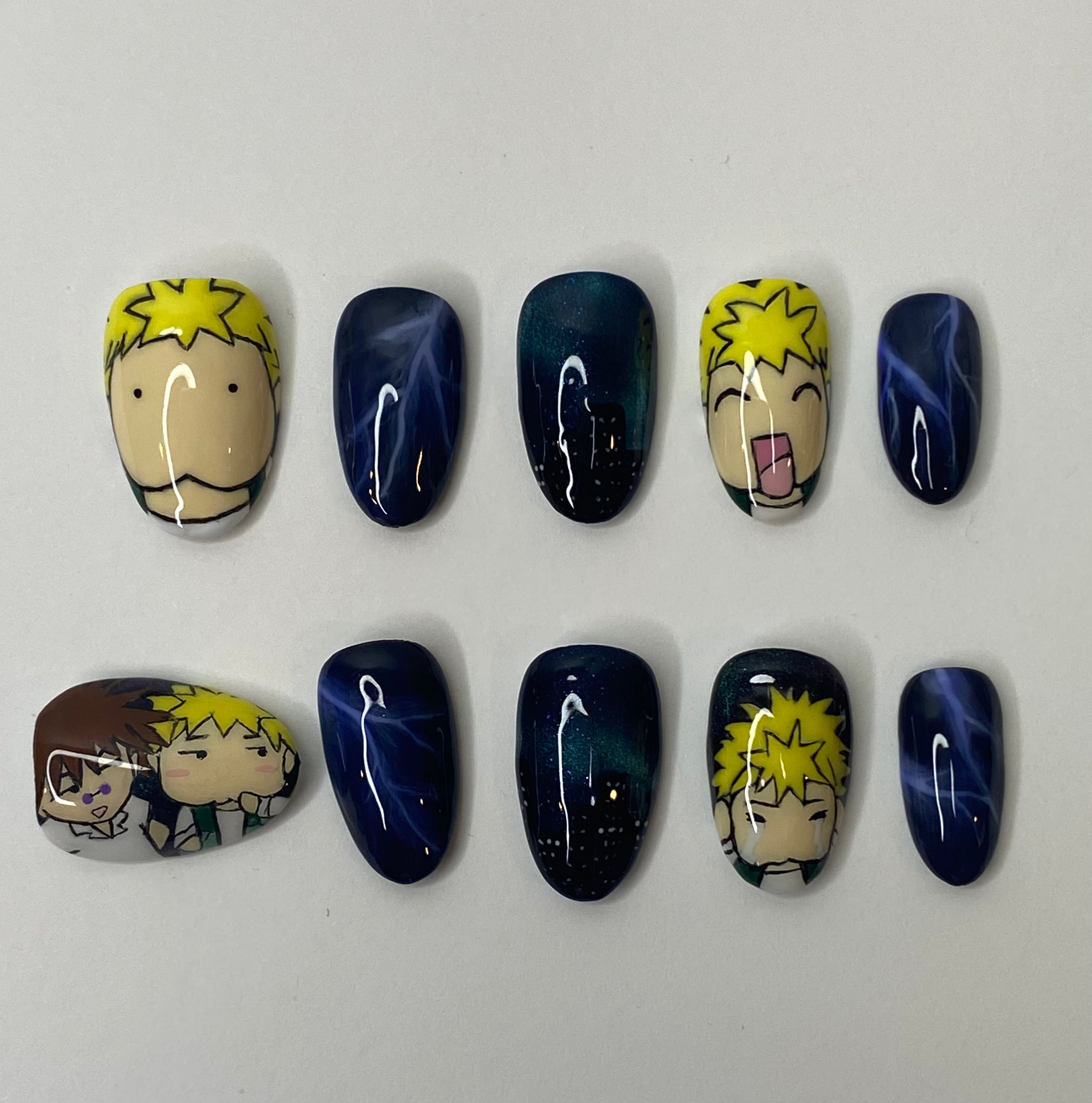 Lightning Character Press-on Nails