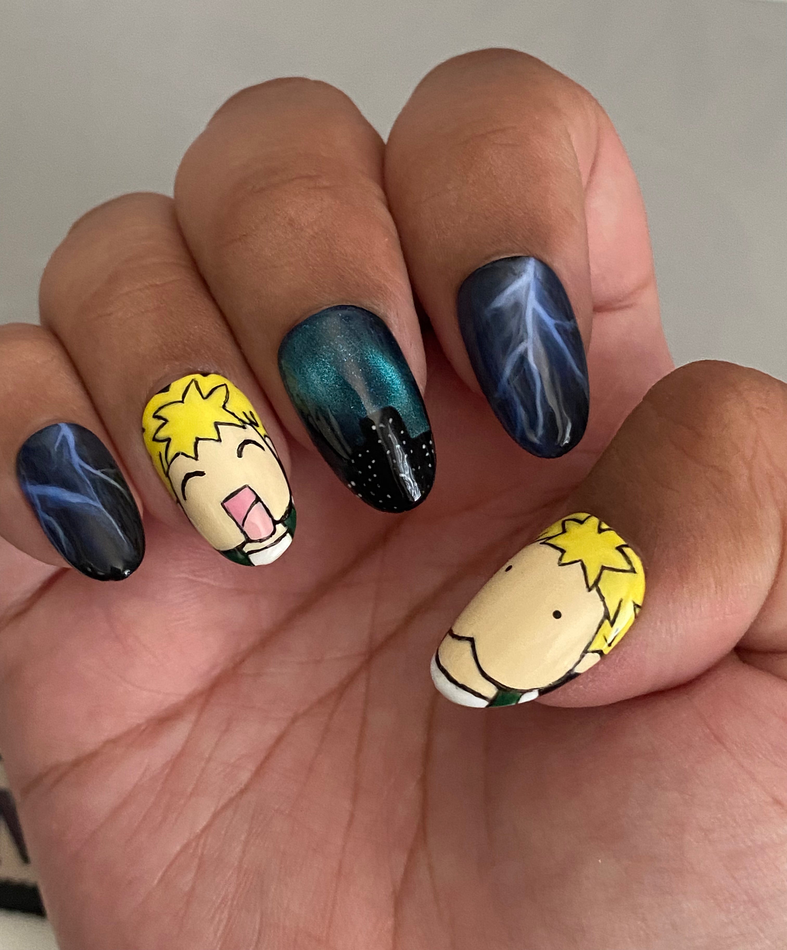 Lightning Character Press-on Nails