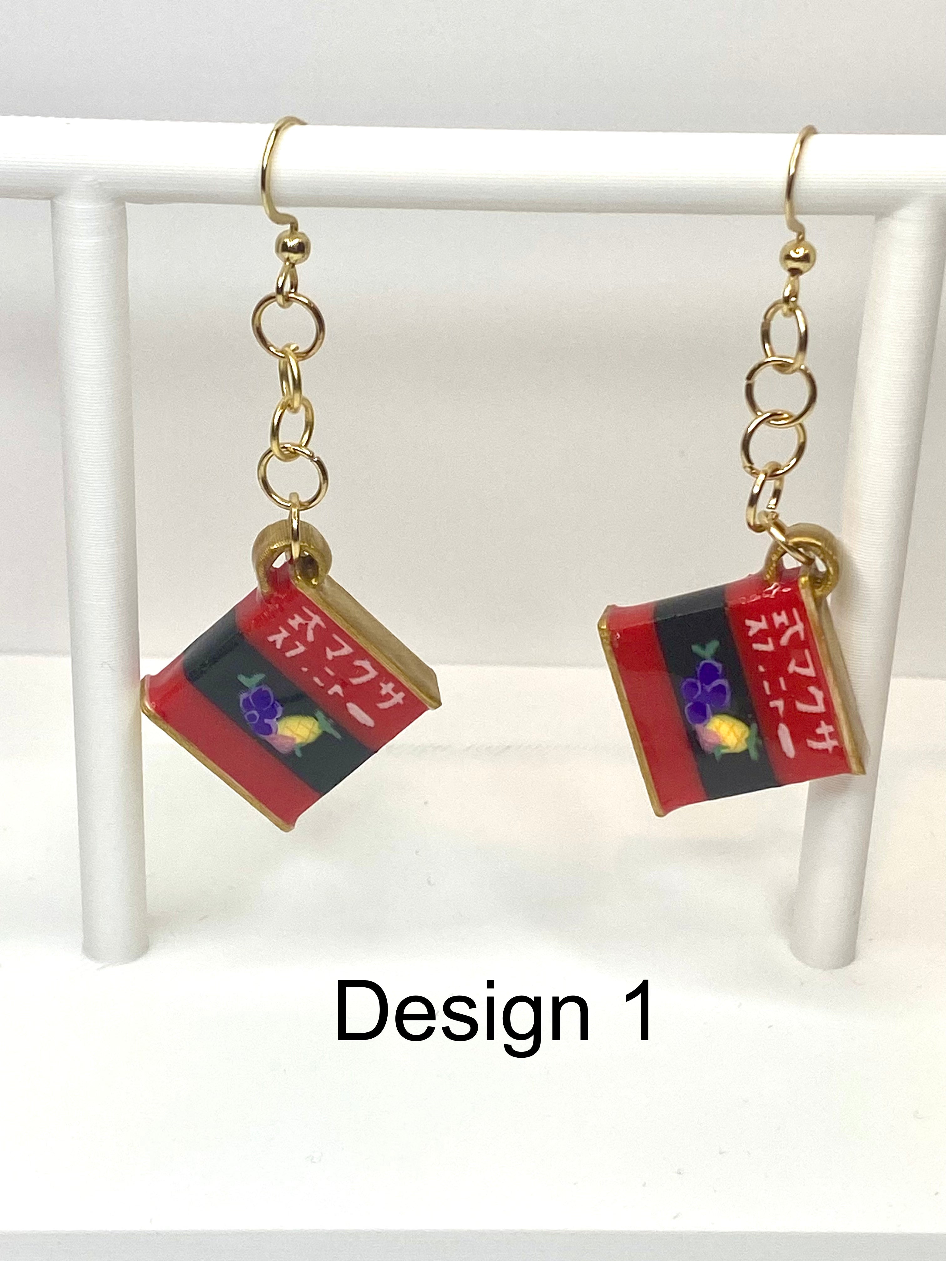 Candy Tin Earrings and Necklace