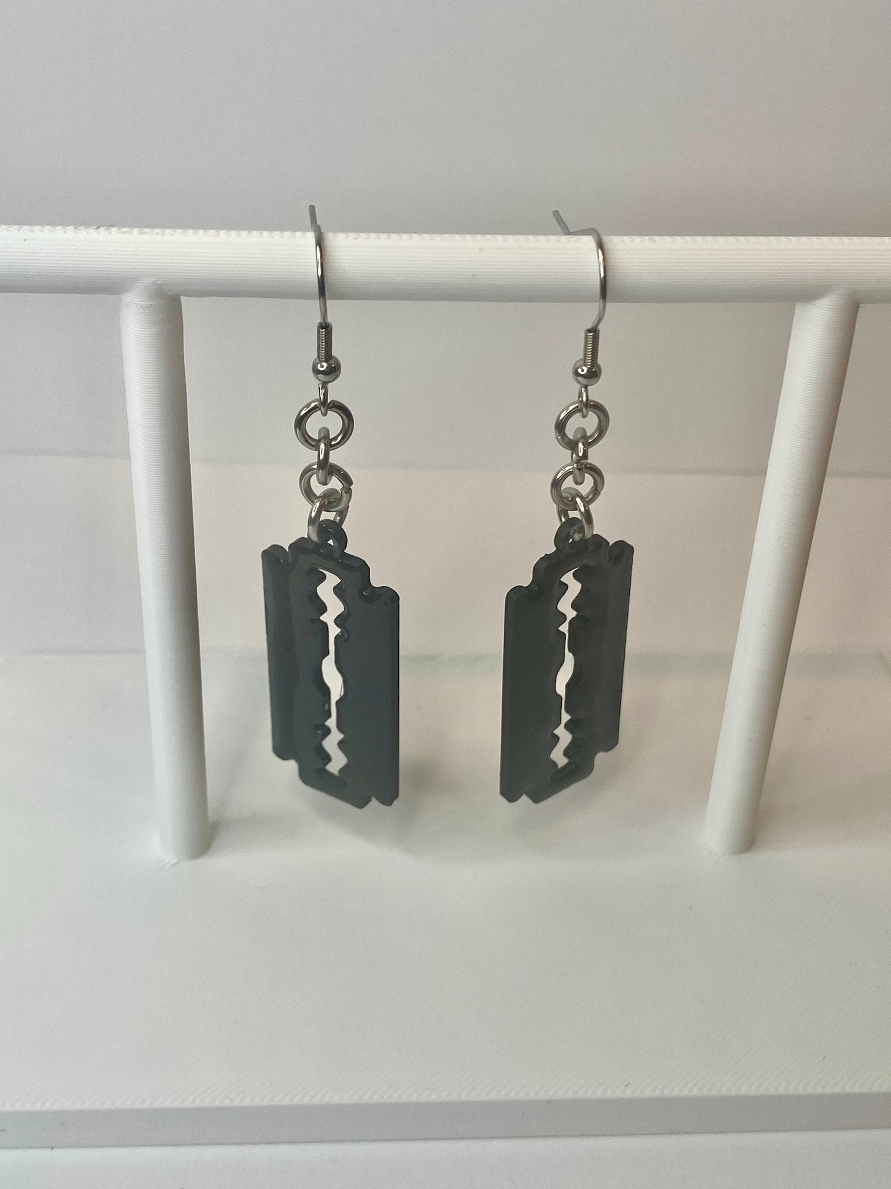 "Razor Blade" Earrings