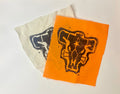 Black Bull Skull Sew-on Patch