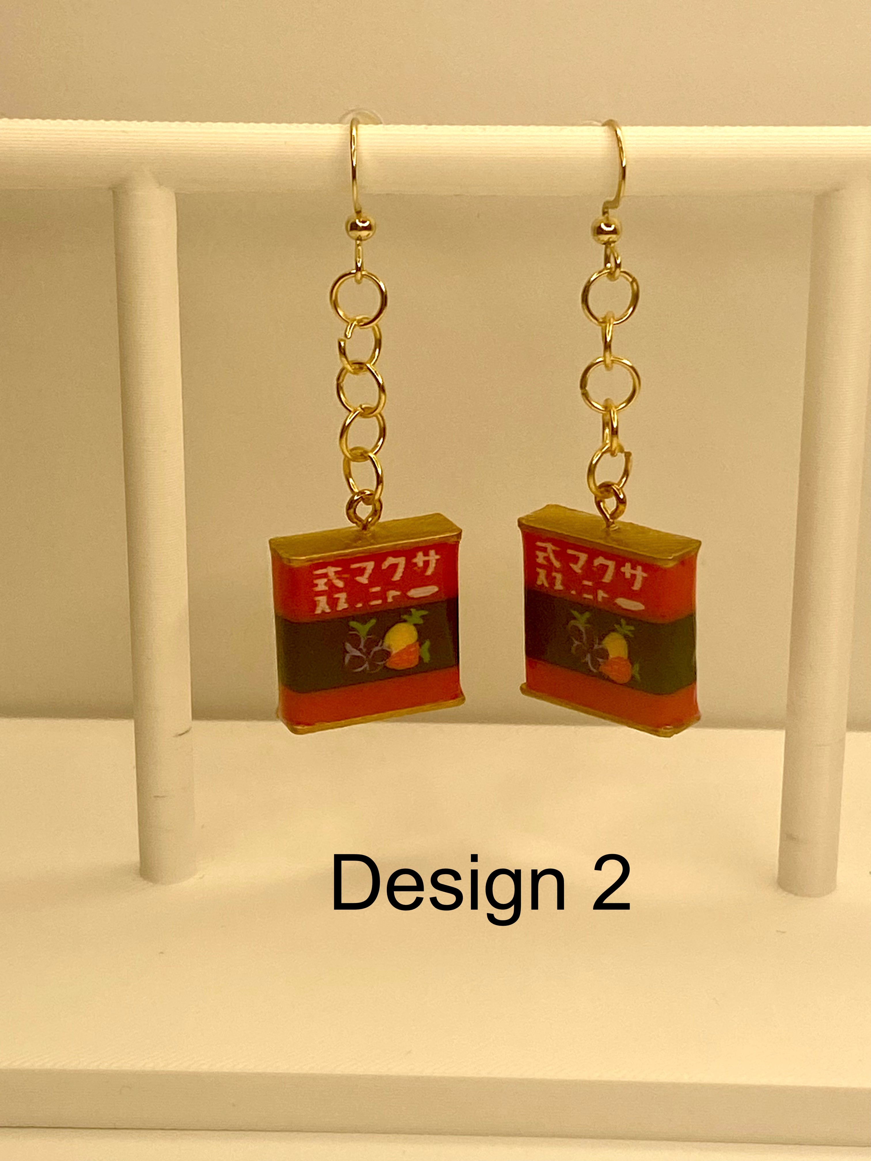 Candy Tin Earrings and Necklace