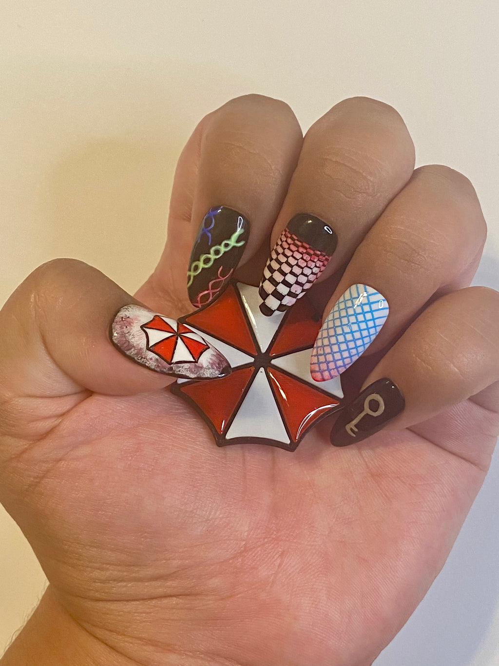 Horror Zombie Video Game Press-on Nails