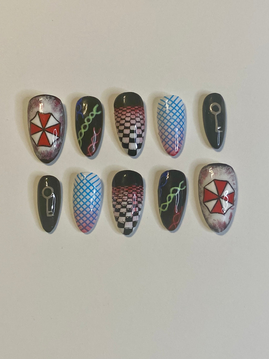 Horror Zombie Video Game Press-on Nails