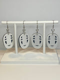 White Mask Earrings