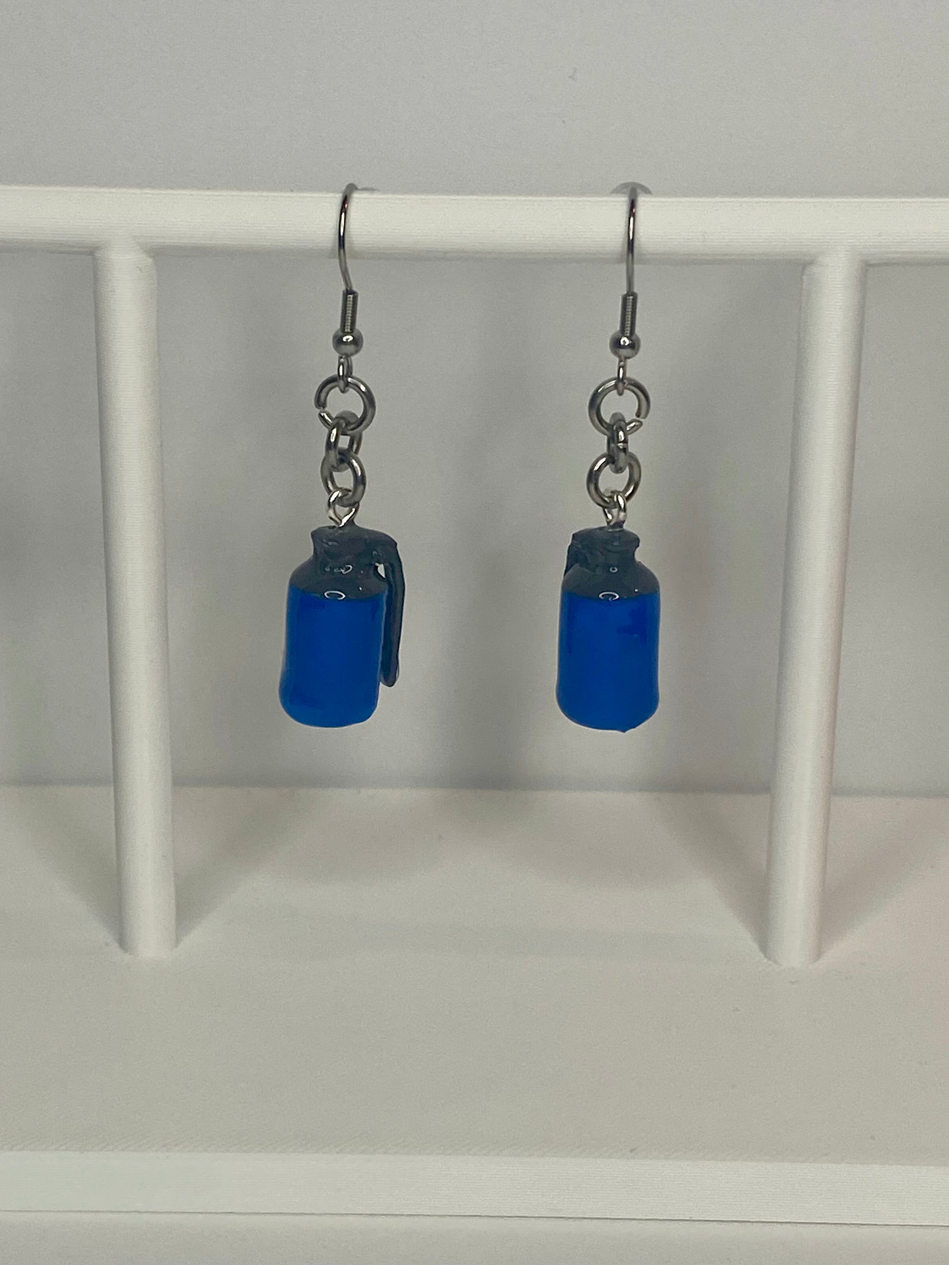 Video Game Hand Grenade Earrings