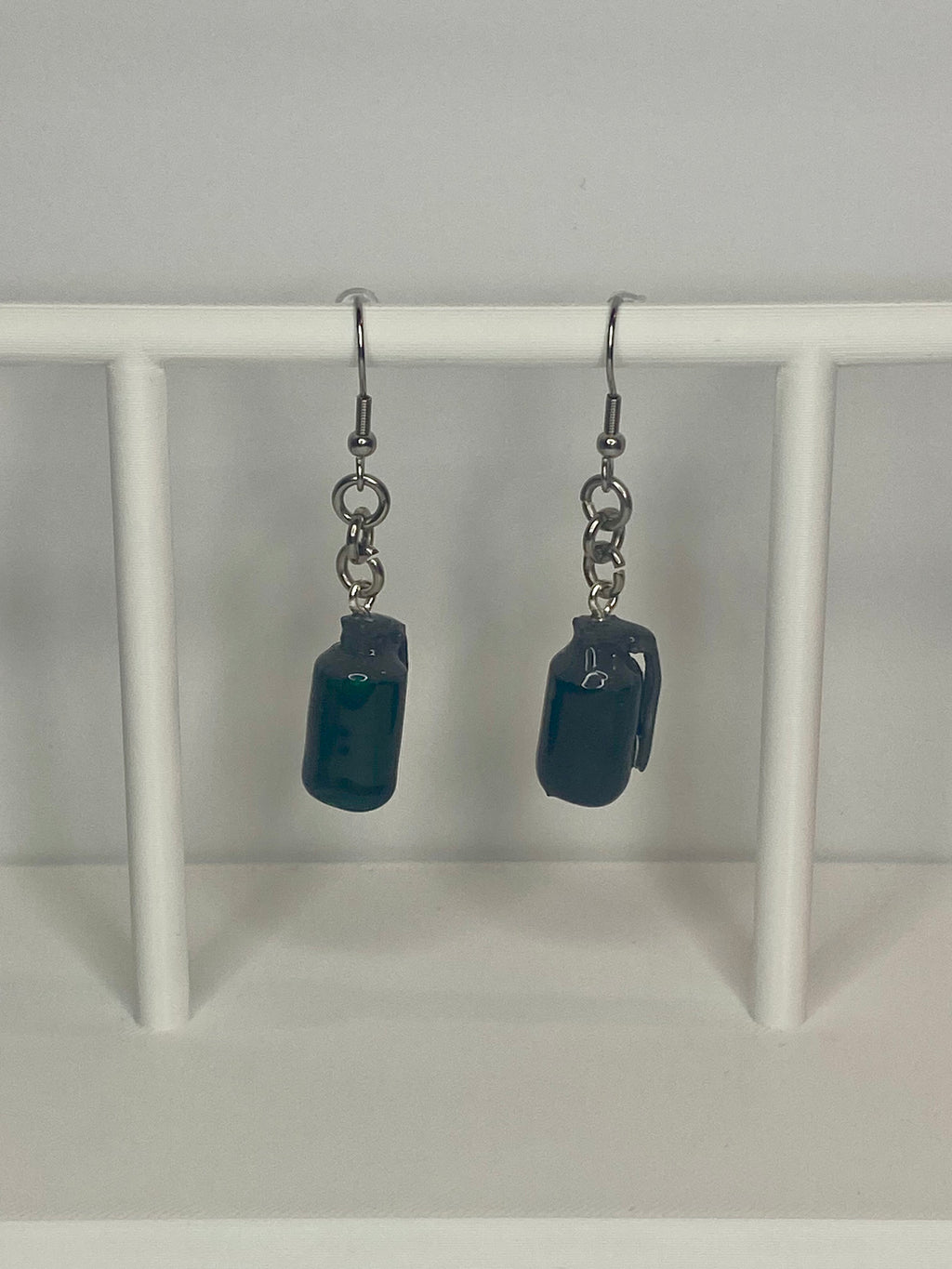 Video Game Hand Grenade Earrings