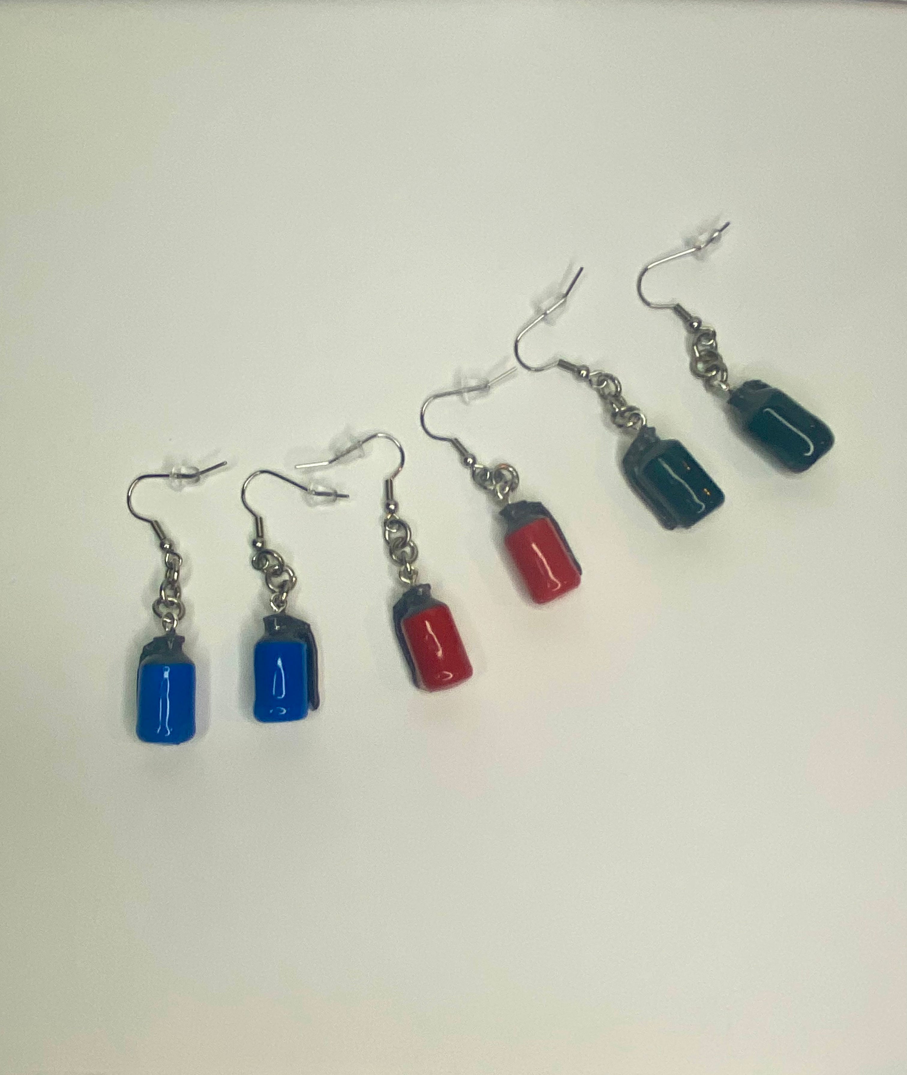 Video Game Hand Grenade Earrings