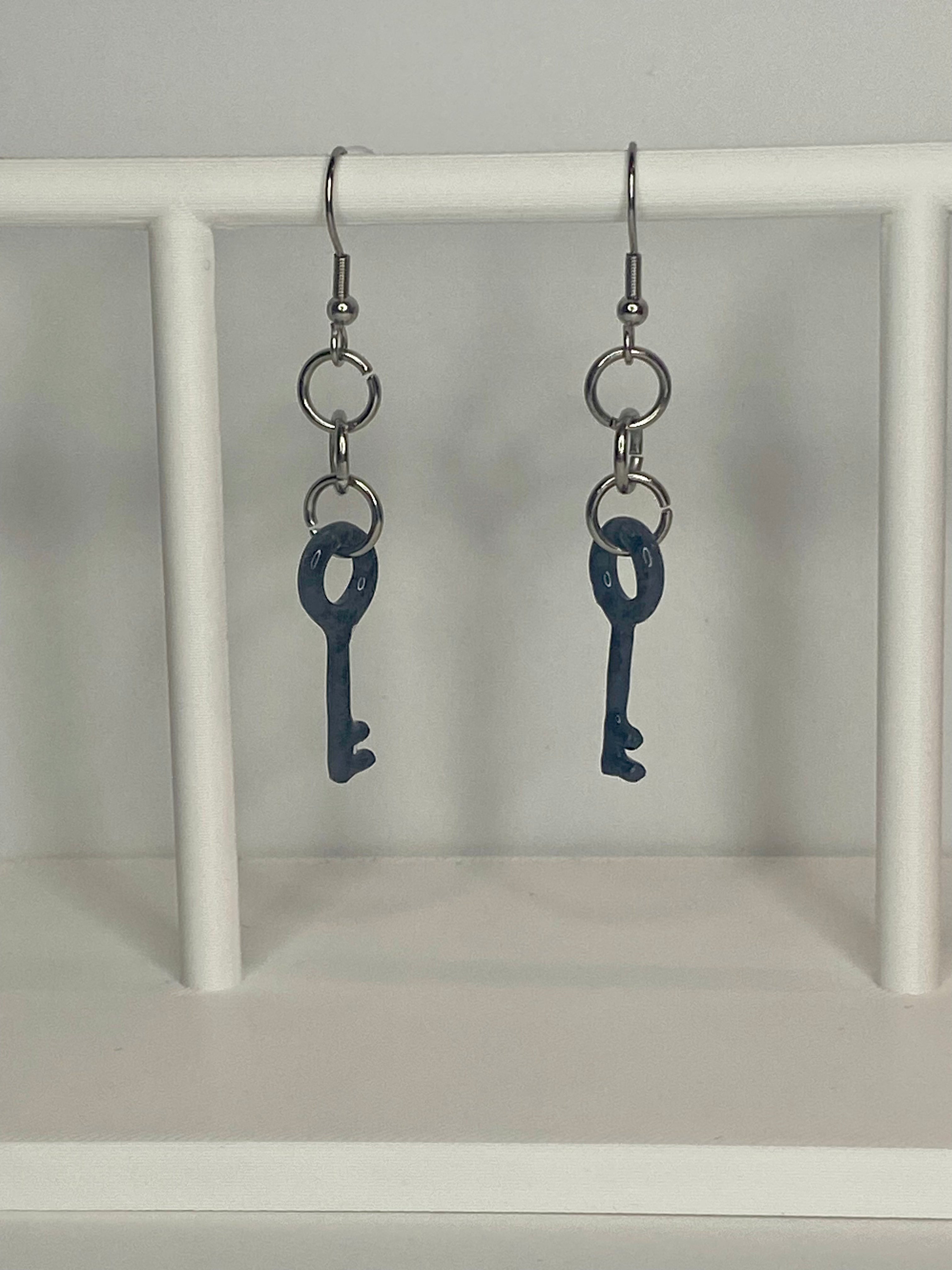 Old Key Earrings