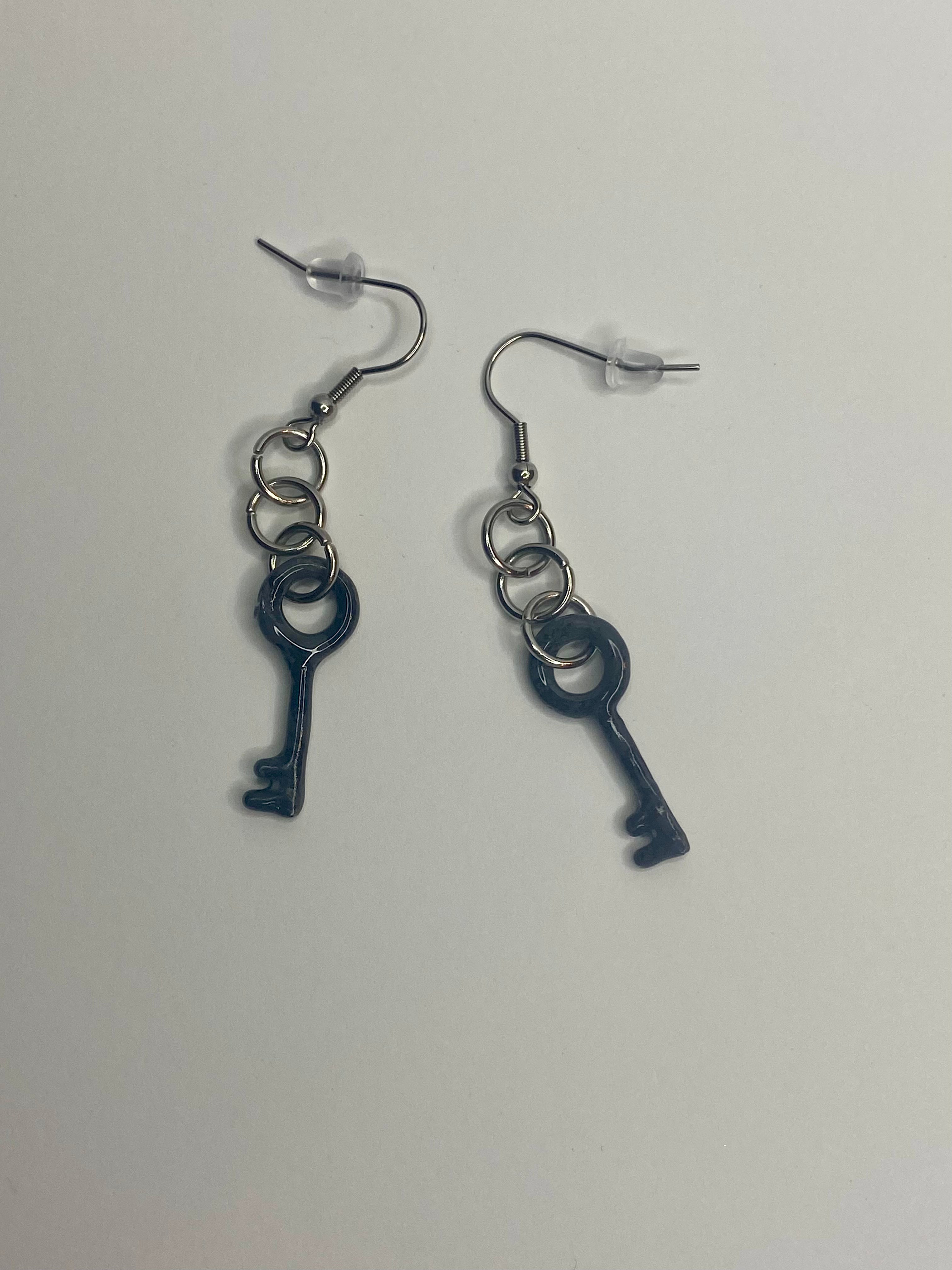 Old Key Earrings